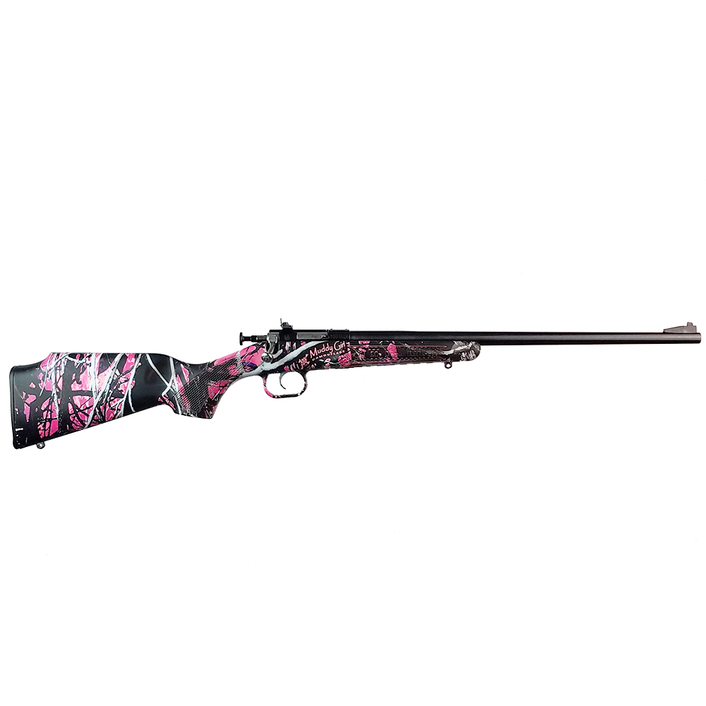 Crickett .22 LR Single Shot Bolt-Action 16.1" Blued Youth Rifle Muddy Girl Camo