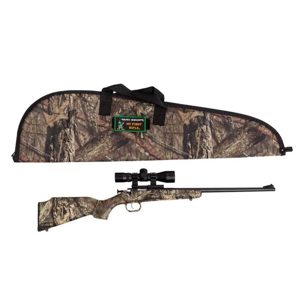 Crickett .22 LR Single Shot Bolt-Action 16.1″ Blued Youth Package Synthetic