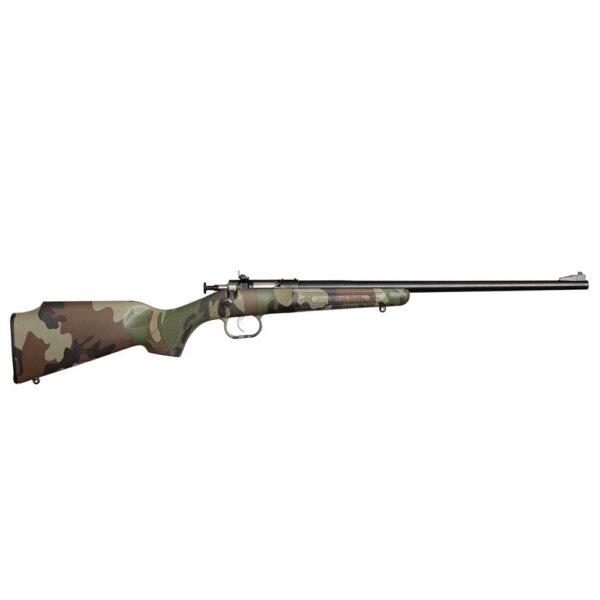 Crickett .22 LR Single Shot Bolt-Action 16.1″ Blued Youth Rifle M81 Woodland
