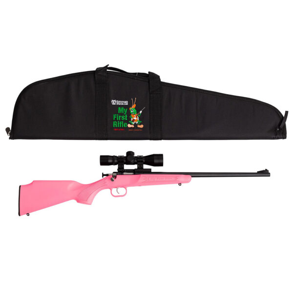 Crickett .22 LR Single Shot Bolt-Action 16.1″ Blued Youth Rifle Synthetic
