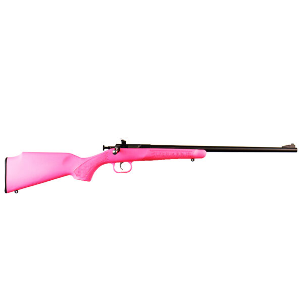 Crickett .22 LR Single Shot Bolt-Action 16.1″ Blued Youth Rifle Pink