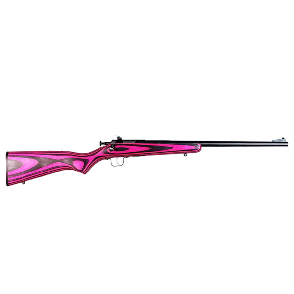 Crickett .22 LR Single Shot Bolt-Action 16.1″ Blued Youth Rifle Pink