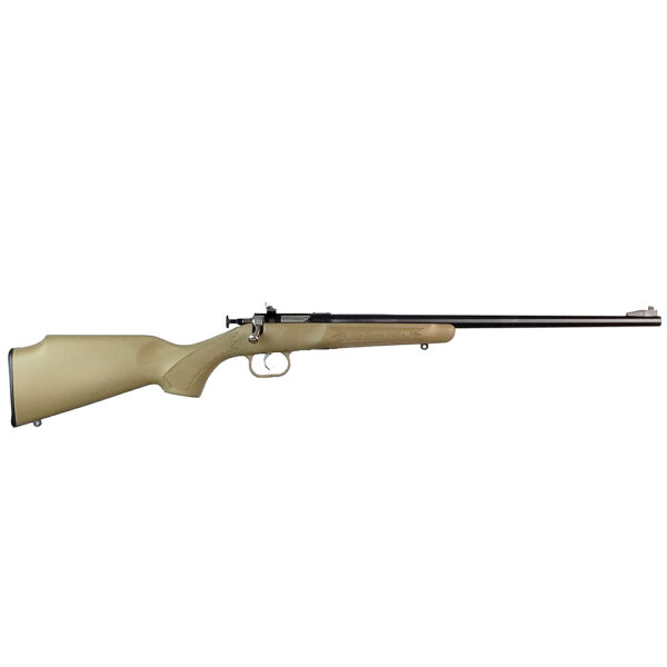 Crickett .22 LR Single Shot Bolt-Action 16.1″ Blued Youth Rifle Tan