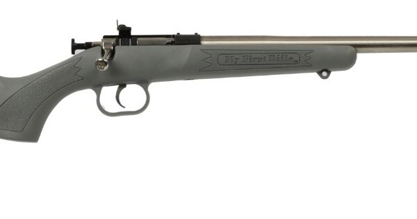 Crickett .22 LR Single Shot Bolt-Action 16.1″ Stainless Youth Rifle Gray