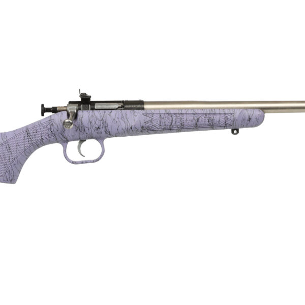 Crickett .22 LR Single Shot Bolt-Action 16.1″ Stainless Youth Rifle Black