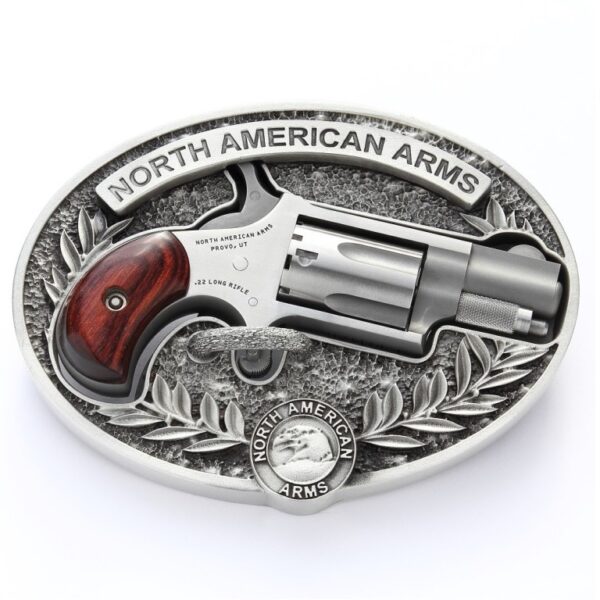 NAA Mini .22 LR SA Revolver 1.125in Stainless Buckle Grip 5rd