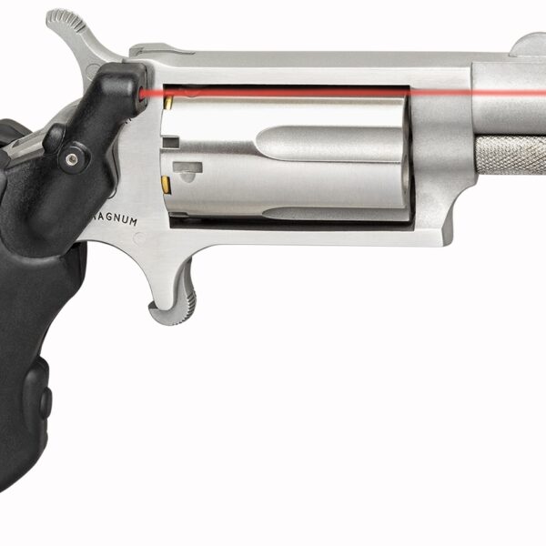 NAA Mini .22 WMR SA Revolver 1.125in Stainless Laser Sight 5rd