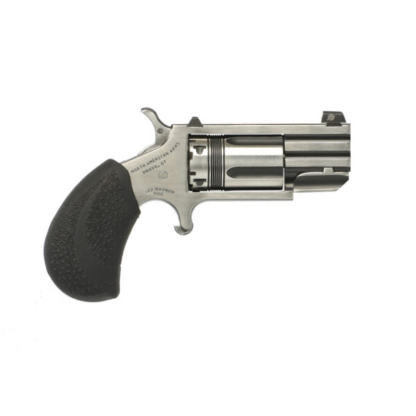 North American Arms Pug .22 WMR Mini Revolver 1″ Barrel 5+1 Black Stainless