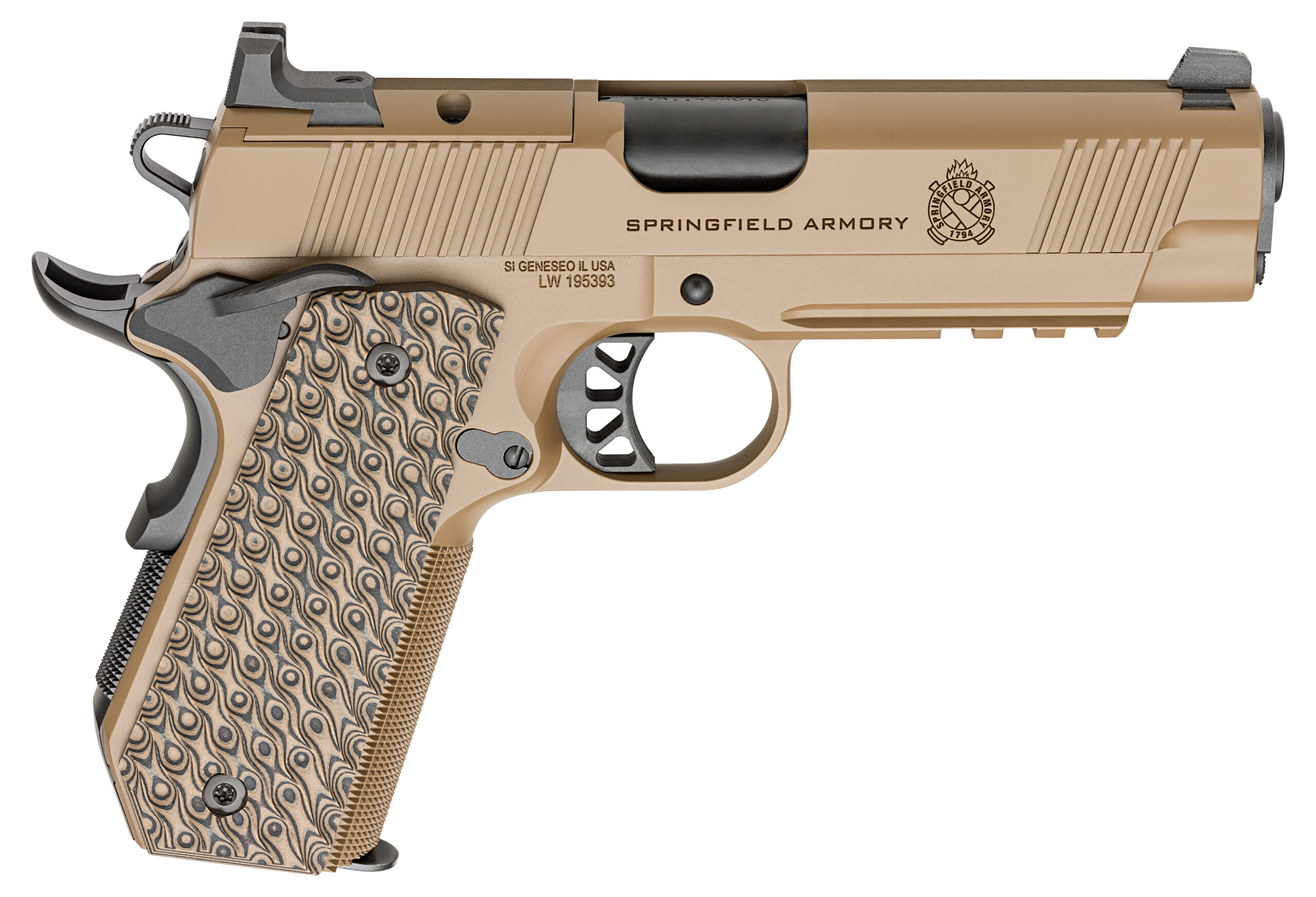 Springfield Armory 1911 TRP AOS .45 ACP Optics-Ready Pistol 4.45" Coyote