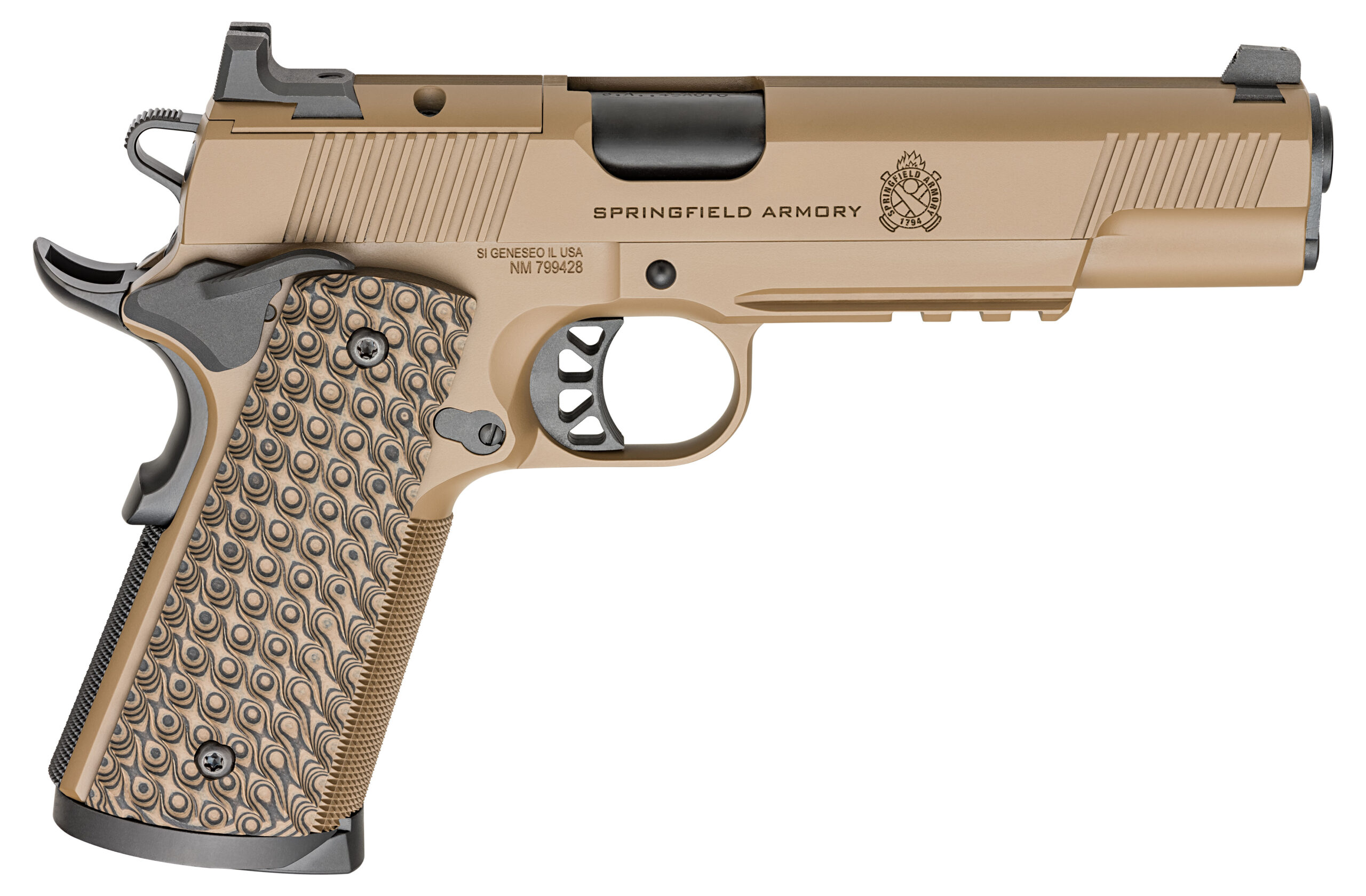 Springfield Armory 1911 TRP AOS 9mm Optics-Ready Pistol 5" Coyote 9+1