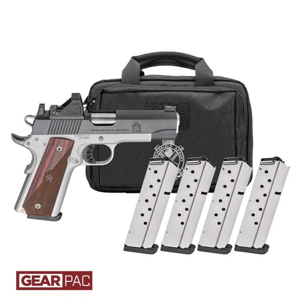 Springfield Armory 1911 Ronin .45 ACP Gear-Up Pistol 4.25″ Blue/SS