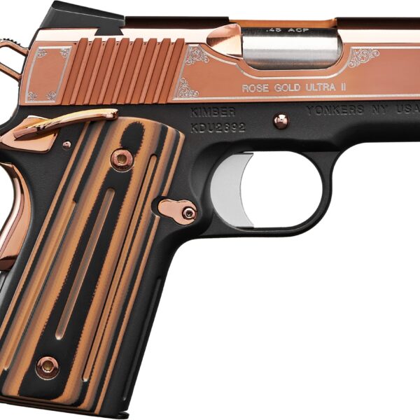 Kimber Rose Gold Ultra II .45 ACP 1911 Ultra-Compact Pistol 3″