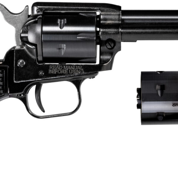 Heritage Rough Rider .22 LR/.22 WMR SA Revolver 4.75″ 6-Round Black