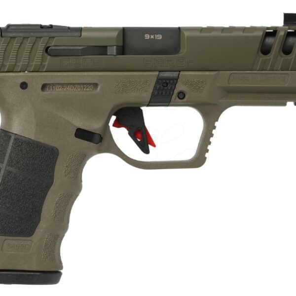 SAR Firearms SAR9 Compact Gen3 9mm Striker-Fired 4″ OD Green 15rd