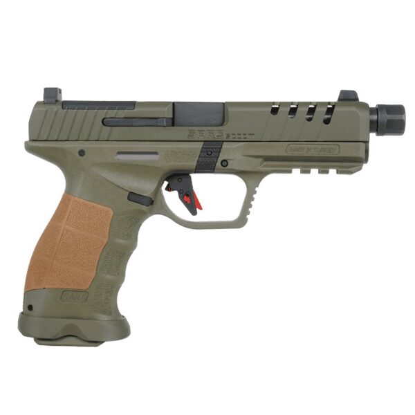 SAR Firearms SAR9 SOCOM 9mm Striker-Fired 5.2″ OD Green TB 17rd