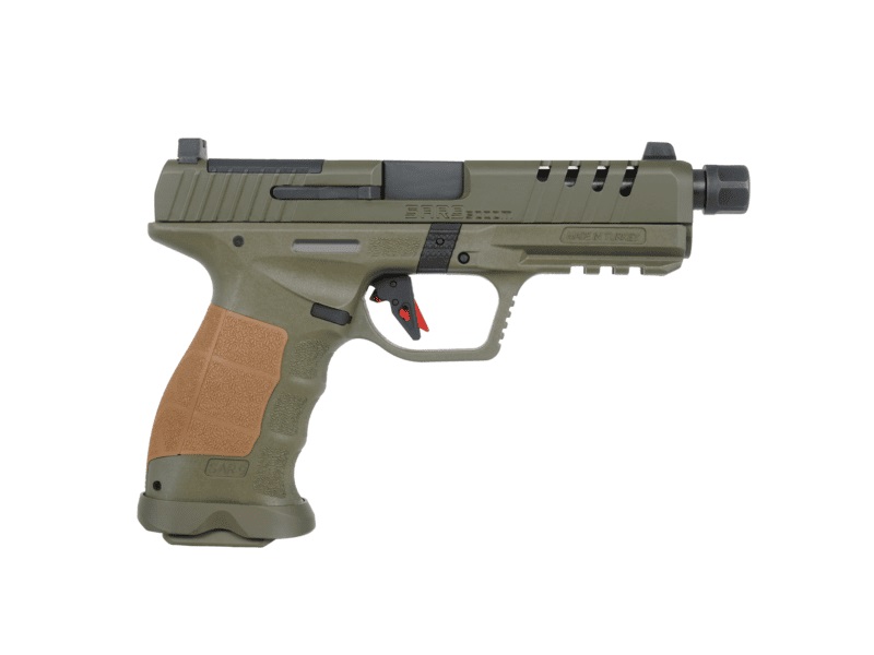 SAR Firearms SAR9 SOCOM 9mm Striker-Fired 5.2" OD Green TB 17rd