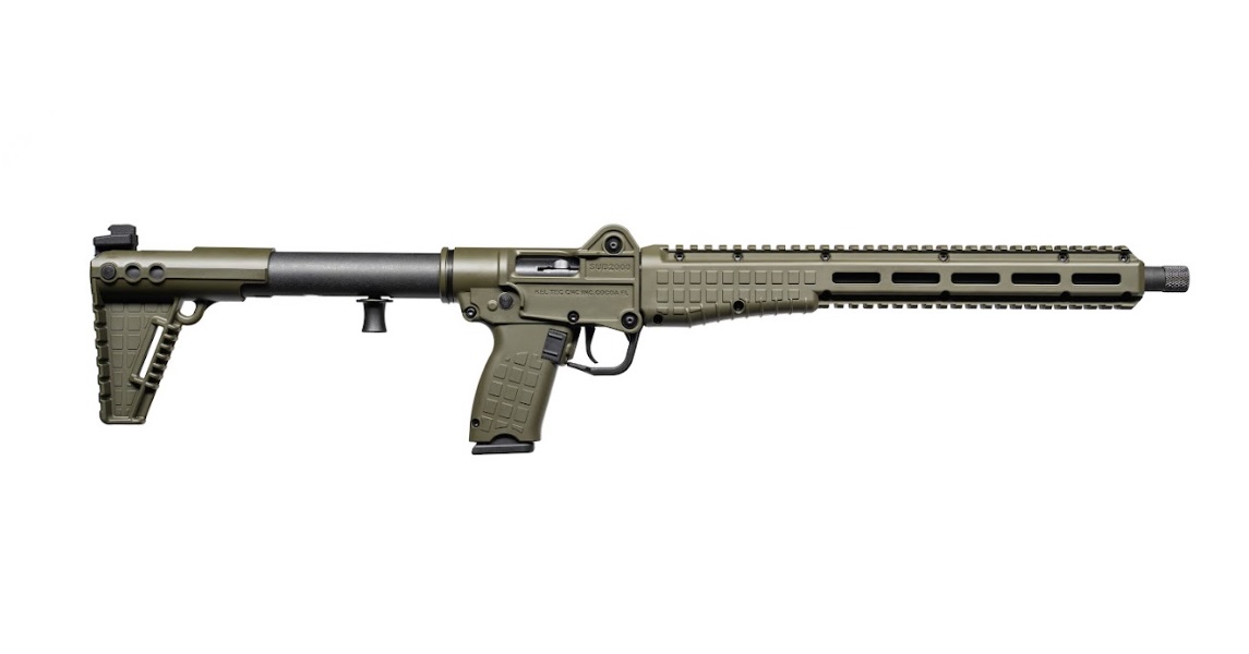 Kel-Tec Sub-2000 Gen3 10mm Auto Folding Carbine 16.1" Green 15+1