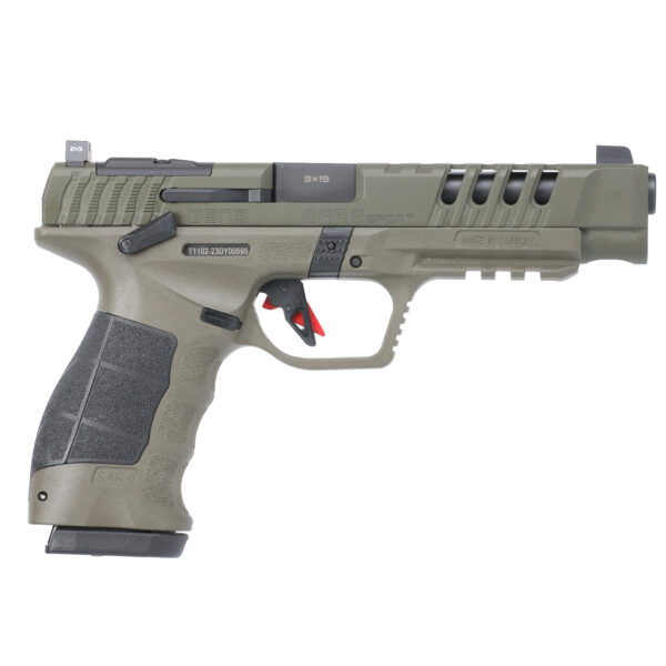 SAR Firearms SAR9 Sport Gen3 9mm Striker-Fired 5.2″ OD Green 19rd