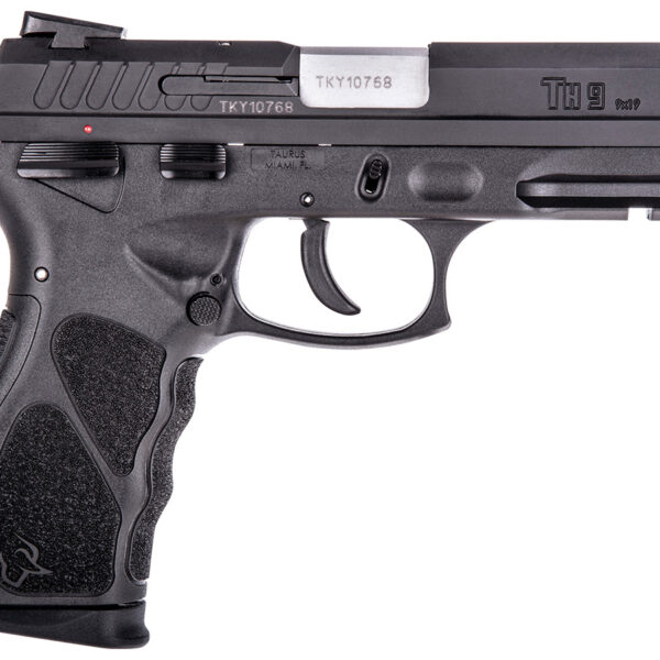 TAURUS TH9 9MM BLK/BLK 4.3″ 17+1 SFTY