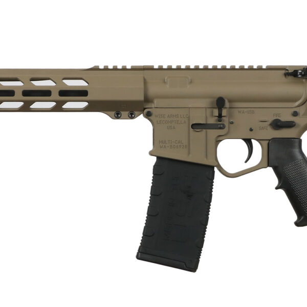 Wise Arms WA-15B 5.56 NATO AR-15 Rifle — 16″ Barrel, FDE Cerakote, M-LOK, 30-Round