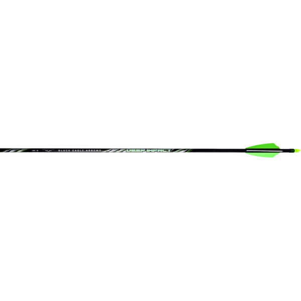 Black Eagle Deep Impact Arrows .001 350 2.5 in. Shield Cut 6 pk.
