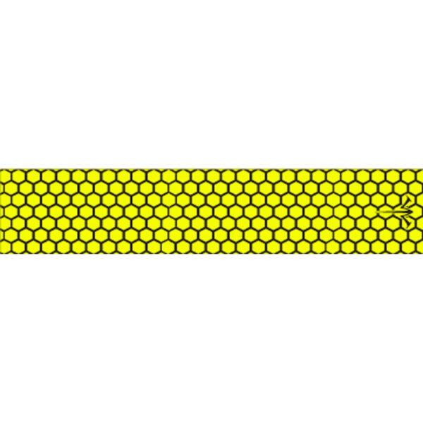 White Water Archery Honeycomb Fade Arrow Wraps Open Flo Yellow 5 in. x 1.125 in. 15 pk.
