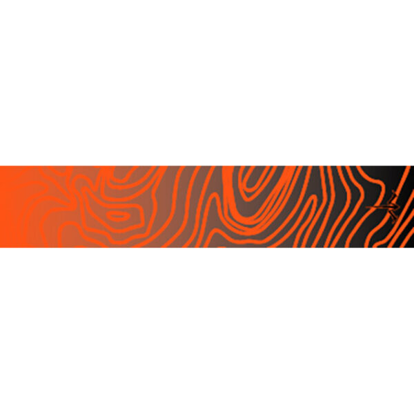 White Water Archery Topo Fade Arrow Wraps Orange 5 in. x 1.125 in. 15 pk.