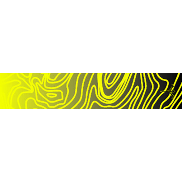 White Water Archery Topo Fade Arrow Wraps Yellow 5 in. x 1.125 in. 15 pk.