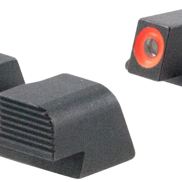 AmeriGlo SG434 Protector Sight Set for Sig Sauer Green Tritium Orange Outline Front Sight-Black Serrated Rear Sight
