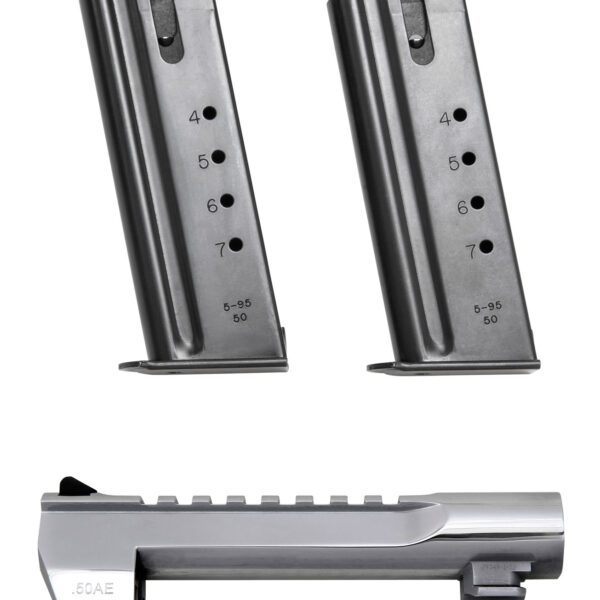 Magnum Research BMCP506PC Desert Eagle Conversion Kit 50 AE 6″ Polished Chrome Steel, Fits Desert Eagle Mark XIX