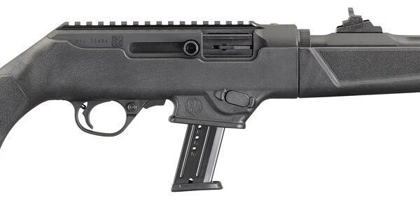 Ruger 19102 PC Carbine  9mm Luger 10+1 16.12″ Black Fluted Threaded Barrel, Black Hard Coat Anodized Aluminum Receiver w/Picatinny Rail, Black Synthetic Stock, Right Hand