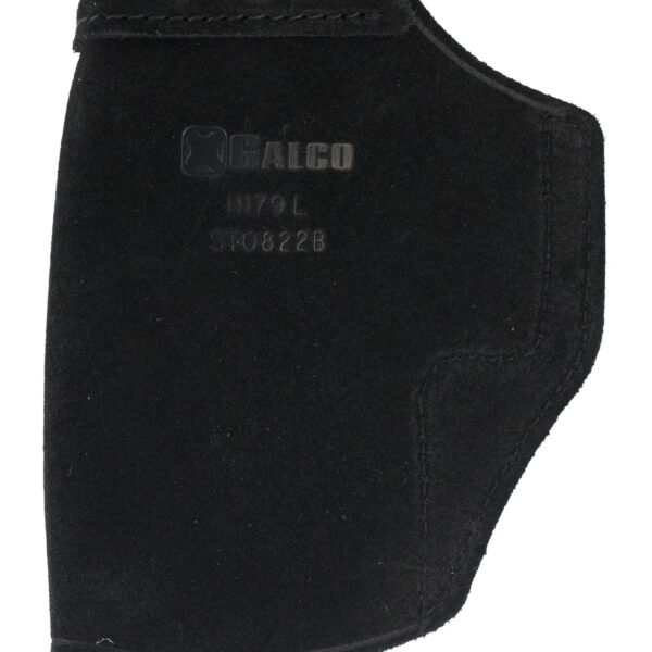 Galco STO836B Stow-N-Go IWB Black Leather Belt Clip Fits Ruger LCP II/LCP Max Belt 1.75″ Wide Right Hand