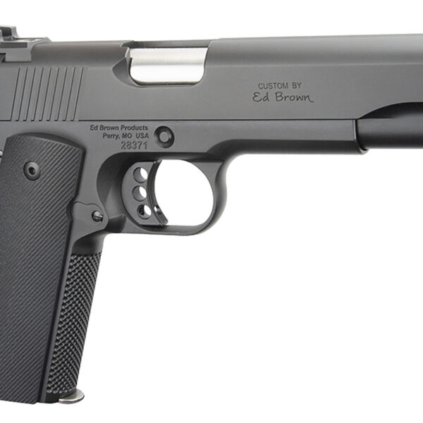 Ed Brown SF18G4 Special Forces Gen4 45 ACP 7+1 5″ Stainless Steel Barrel, Stealth Gray Serrated Carbon Steel Slide, Stealth Gray Stainless Steel Frame w/Beavertail, Black VZ Grip, Right Hand
