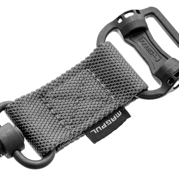 Magpul MAG519-GRY MS1/MS4 Sling Adapter made of Steel with Maganese Phosphate Stealth Gray Finish, Polymer Hardware, Nylon 1.25″ Webbing & Two to One-Point Design for AR-15, M4, M16, AK-Platform & AKM