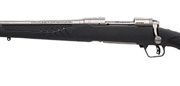 Savage Arms 57170 110 Storm Full Size 6.5 Creedmoor 4+1 22″ Matte Button-Rifled Barrel, Matte Drilled & Tapped Stainless Steel Receiver, Adj AccuStock Matte Gray Synthetic Stock, Left Hand