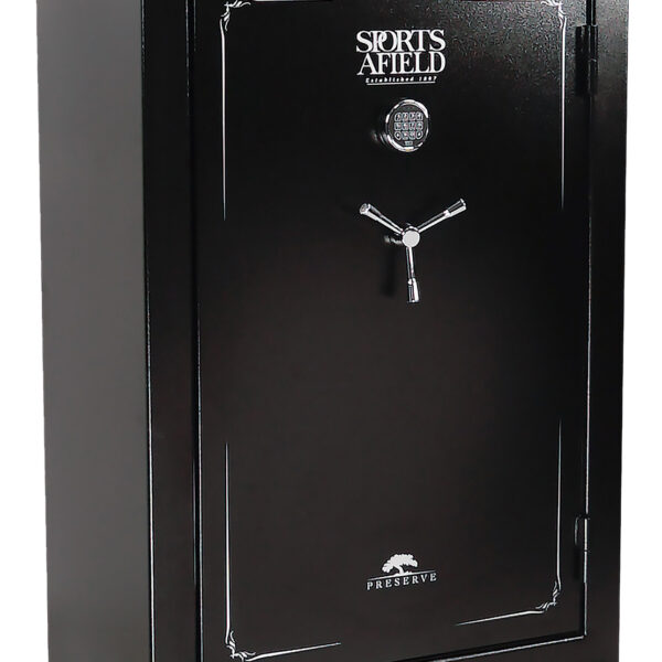 Sports Afield SECSA5940P Preserve SA5940P Keypad/Key Entry Black Textured Steel Holds 40 + 8 59″ H x 40″ W x 22″ D Fireproof- Yes