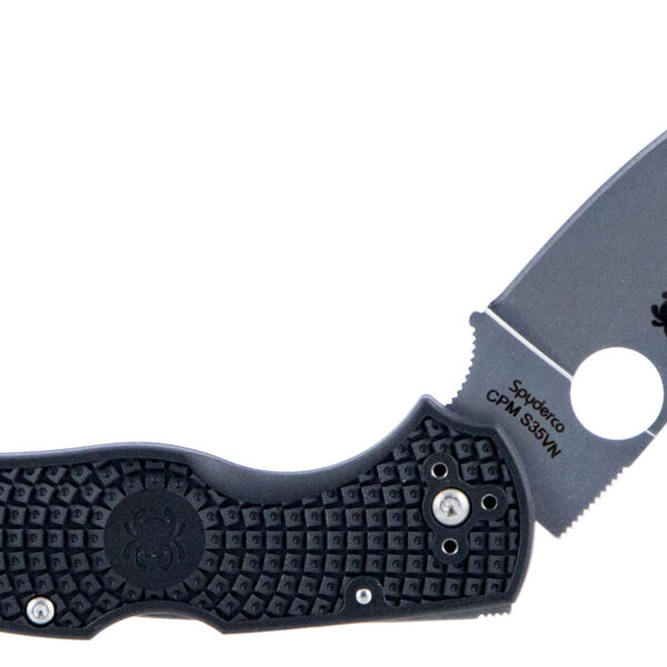 Spyderco C41PBK5 Native 5 Lightweight 2.95″ Folding Spear Point Plain CPM S35VN SS Blade Black Bi-Directional Texturing FRN Handle Includes Pocket Clip