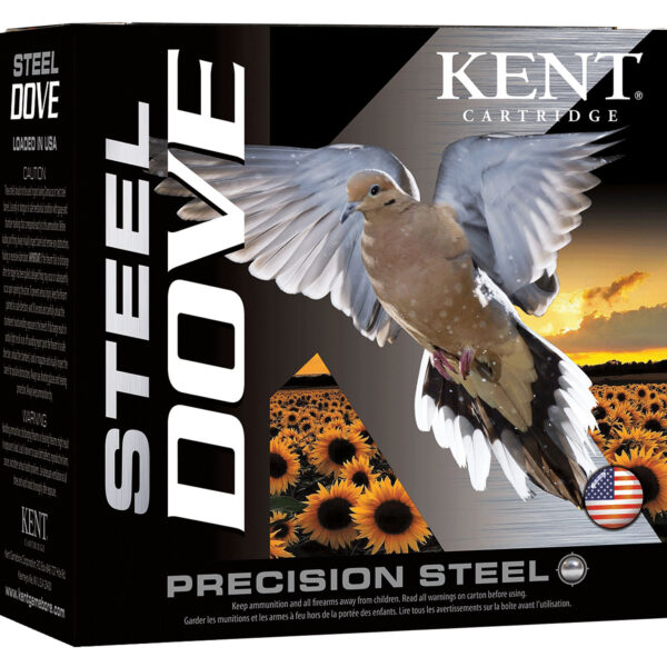 Kent Cartridge K12SD286 Steel Dove  12Gauge 2.75″ 1oz 6Shot 25 Per Box/10 Case