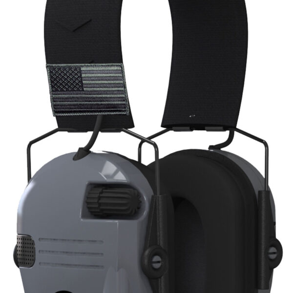 Walker’s GWPRSEMPATGY Razor Patriot 23 dB Over the Head Sports South Exclusive Black/Gray Polymer