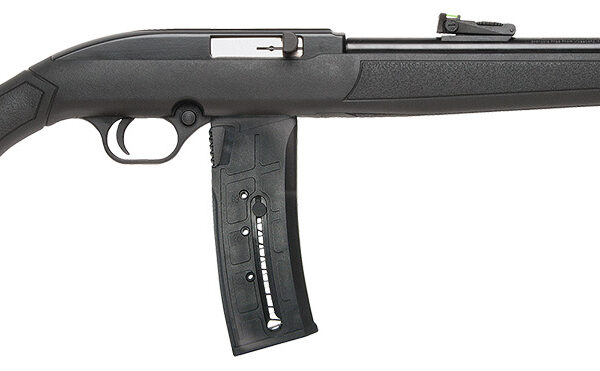 Mossberg 37073 702 Plinkster Full Size 22 LR 25+1 18″ Blued Steel Barrel, Blued 3/8″ Dovetail Receiver, Black Fixed Synthetic Stock, Right Hand