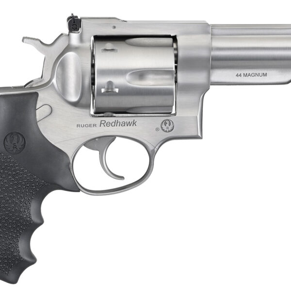 Ruger 5044 Redhawk  44 Special/44 Rem Mag 6rd, 4.20″ Satin Stainless Steel Barrel, Dual Chambered Satin Stainless Cylinder, Satin Stainless Steel Frame, Hardwood Grip, Exposed Hammer