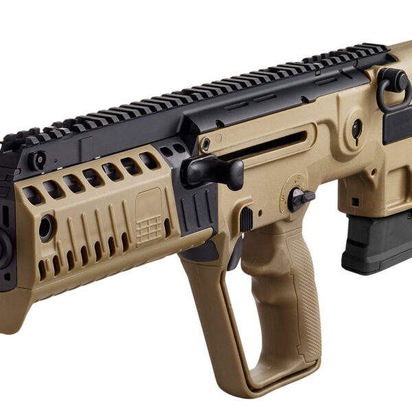 IWI US XFD1610 Tavor X95 5.56x45mm NATO Caliber with 16.50″ Barrel, 10+1 Capacity, Flat Dark Earth Metal Finish, Flat Dark Earth Fixed Bullpup Stock & Polymer Grip Right Hand