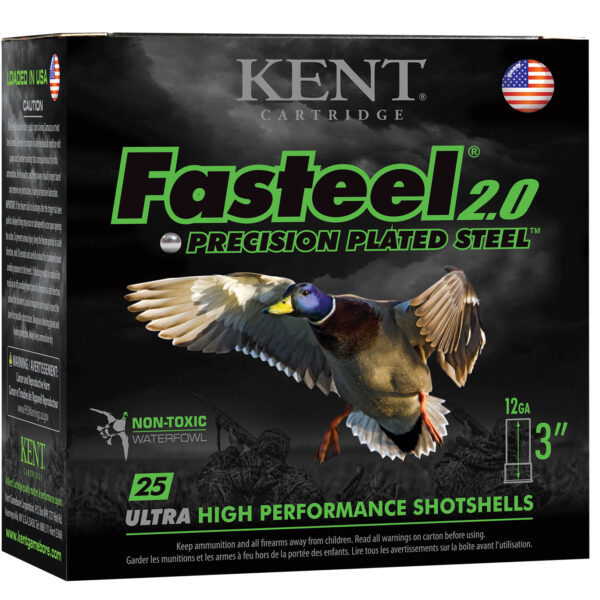 Kent Cartridge K123FS321 Fasteel 2.0  12 Gauge 3″ 1 1/8 oz 1 Shot 25 Per Box/ 10 Case