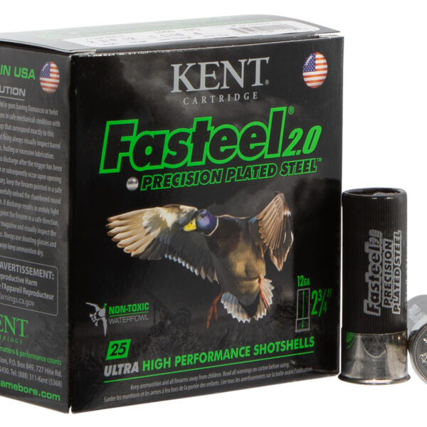 Kent Cartridge K122FS306 Fasteel 2.0  12 Gauge 2.75″ 1 1/16 oz 6 Shot 25 Per Box/ 10 Case
