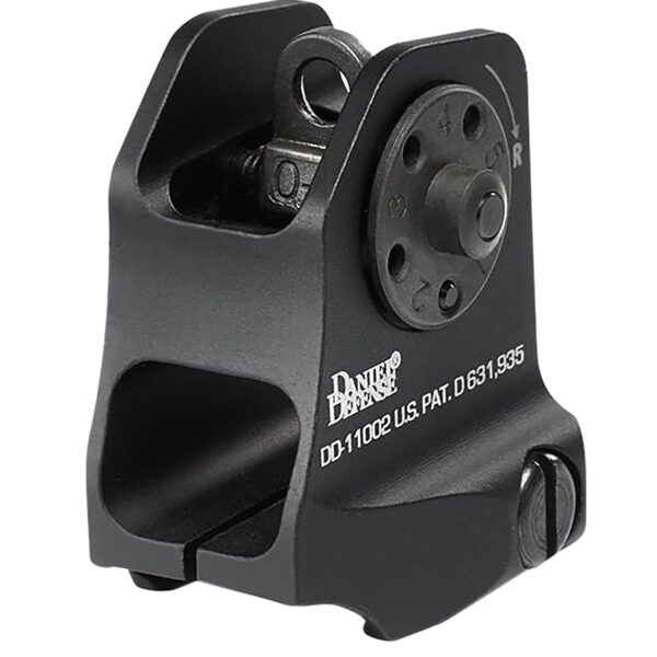 Daniel Defense 1906411002 A1.5 Fixed Rear Sight Black Hardcoat Anodized Fixed Rear Sight