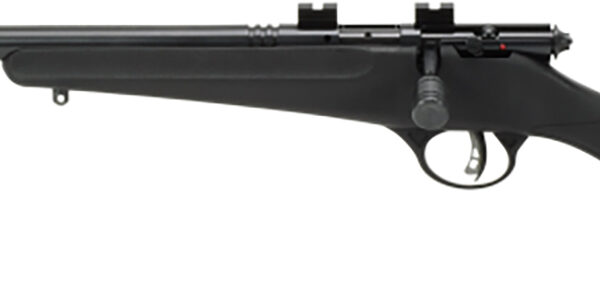 Savage Arms 13841 Rascal FLV-SR Youth 22 LR 1rd 16.12″ Matte Blued Heavy Barrel, Matte Blued Carbon Steel Receiver, Black Synthetic Stock, Left Hand