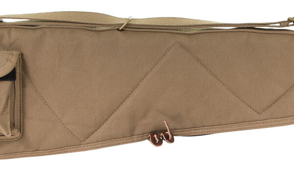 Boyt Harness OGC98PM06 Alaskan Rifle Case 44″ Kahki Waxed Canvas w/ Brass Hardware & Quilted Flannel Lining for Scoped Rifles
