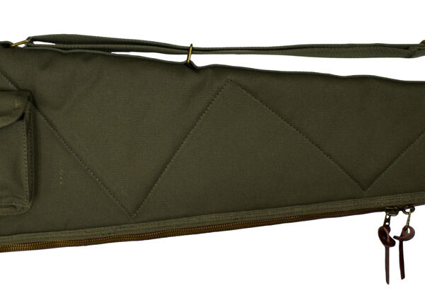 Boyt Harness OGC98PM09 Alaskan Rifle Case 44″ Waxed OD Green Canvas w/ Brass Hardware & Quilted Flannel for Scoped Rifles