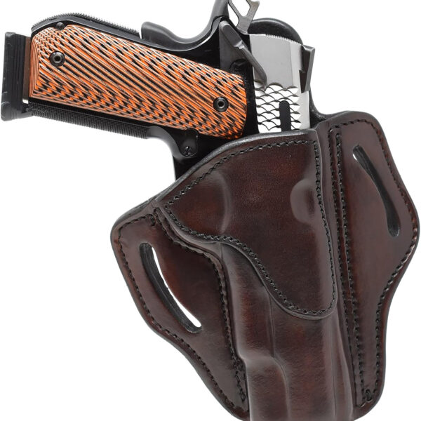 1791 Gunleather BH1SBRR BH1 OWB Size 01 Signature Brown Leather Belt Slide Fits 4-5″ 1911 Right Hand