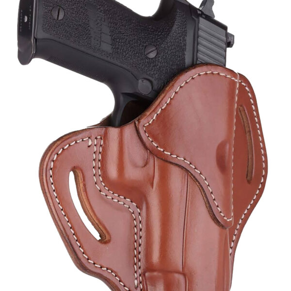 1791 Gunleather BH23CBRR BH2.3 OWB Size 2.3 Classic Brown Leather Belt Slide Compatible w/Glock 17/Sig P226/HK VP9 Right Hand